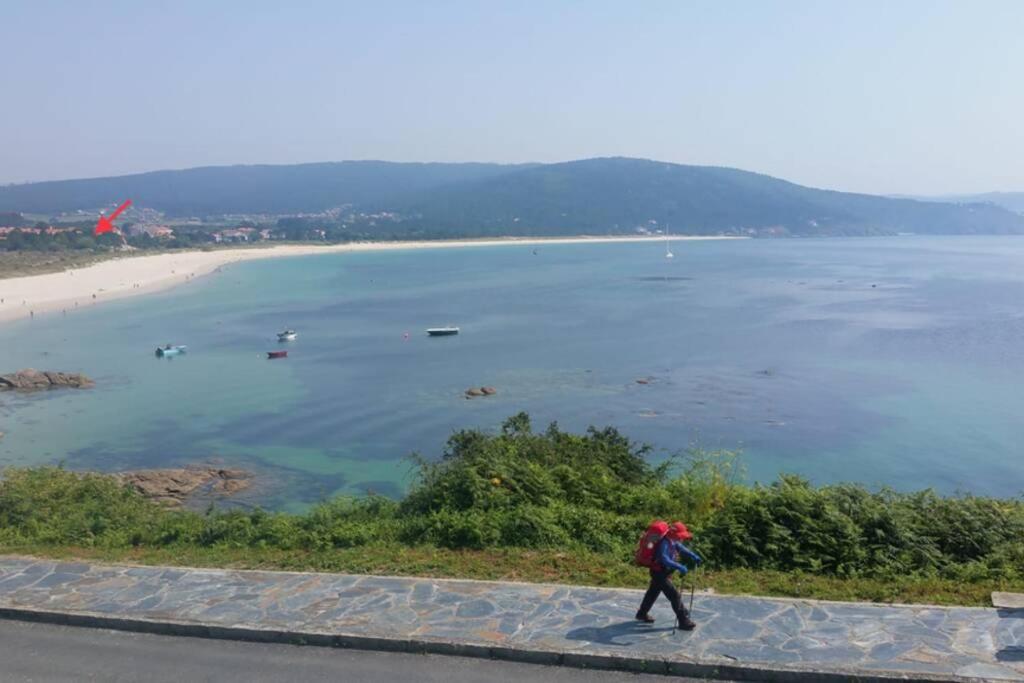 Junto Camino De Santiago,1ª Linea De Playa Apartment Finisterre Luaran gambar