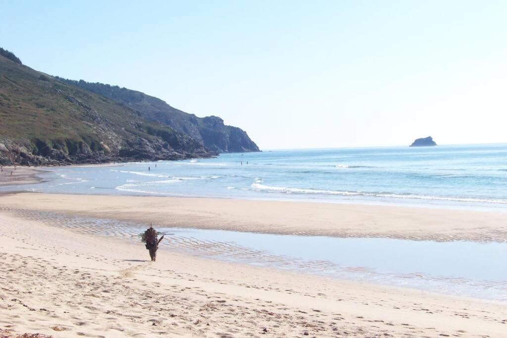 Junto Camino De Santiago,1ª Linea De Playa Apartment Finisterre Luaran gambar